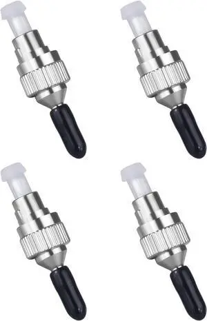 4-Pack FC Male to LC/MU Female 2.5 to1.25mm Fiber Optic Adapter Hybrid Adapter Connector for Visual Fault Locator