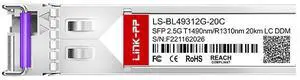 Link-PP LS-BL49312G-20C SFP Transceiver 2.5Gbps 1490nm-TX/1310nm-RX 20km Simplex LC SMF DDM Supported