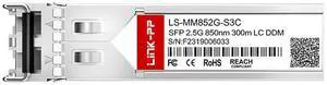 Link-PP LS-MM852G-S3C 2.5Gbps SFP Transceiver 850nm 300m Duplex LC MMF VCSEL/PIN
