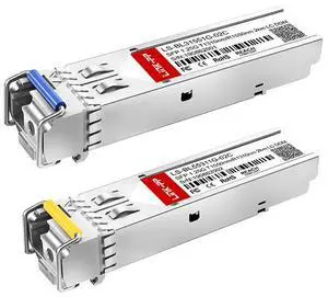 Link-PP LS-BL31551G-02C / LS-BL55311G-02C 1.25Gbps SFP BiDi Fiber Optic Transceiver, 1310nm/1550nm Wavelength, 2km, Simplex LC, SMF, DDM(2PACK)