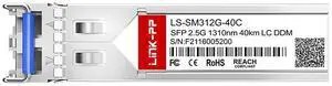 LINK-PP LS-SM312G-40C 2.5Gbps SFP Transceiver, 1310nm, 40km, Duplex LC, SMF, DDM