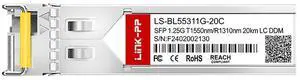 LINK-PP LS-BL55311G-20C 1.25Gbps SFP Transceiver, 1550nm-TX/1310nm-RX, 20km, Simplex LC, SMF 
   FOR     TP-Link TL-SM321A