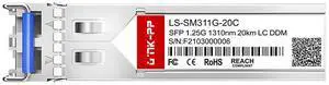 Link-PP LS-SM311G-20C 1.25Gbps SFP Fiber Optic Transceiver, 1310nm, 20km Duplex LC, SMF, DDM
