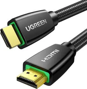 UGREEN HDMI Cable 4K Braided High Speed HDMI Cord 18Gbps with Ethernet Support 4K 60HZ Compatible with UHD TV Monitor Computer Switch 2 Xbox 360 PS5 PS4 Blu-ray and More, 3.3FT