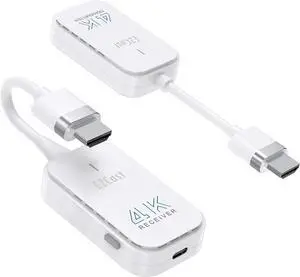 4K HDMI Wireless Transmitter and Receiver 50M, for Watching Movies, Gaming, and Live, from laptops, PC to HDTV Projector, TV for Home Theater or Office