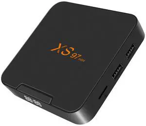 XS97MINI Android TV Box, Amlogic S905W2 Quad-Core A35, 2GB RAM 16GB ROM, 1080P Full HD, 5G Wi-Fi, Compact Media Player for Streaming & Gaming