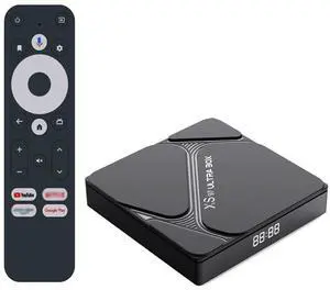 XS97 ULTRA BOX Android TV Box, Amlogic Quad-Core A35, 4GB RAM 32GB ROM, 720P HD, Dual-Band Wi-Fi, Bluetooth, Voice Control Smart Media Player