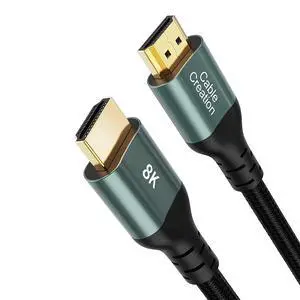 CableCreation 8K HDMI Cable, HDMI for PS4 (48Gbps, 8K@60Hz) - 3.3 Feet, Xbox Series X HDMI Cable, eARC HDR HDCP 2.2 2.3