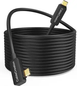 CableCreation -Upgraded Version USB C Fiber Optic Link VR Cable 16FT, USB C 3.2 Gen2 Cable USB C to C 10 Gbps Highly Speed Data Compatible with Quest 3/Quest 2 Virtual Reality Headsets and Gaming PC