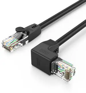 CableCreation CAT6 Ethernet Patch Cable RJ45 LAN Cable Gigabit Network Cord 90 Degree Upward Angled,Bandwidth up to 250MHz 1Gbps for Mac,PC, Router, Modem, Printer, Xbox, PS4, PS3,Black CableCreation CAT6 Ethernet Patch Cable RJ45 LAN Cable Gigabit Network Cord 90 Degree Upward Angled,Bandwidth up to 250MHz 1Gbps for Mac,PC, Router, Modem, Printer, Xbox, PS4, PS3,Black