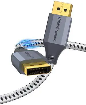 CableCreation 8K DisplayPort Cable 3 FT/0.9M, DP Cable 1.4 Male to Male,Support 8K@60Hz, 4K@144Hz, 2K@165Hz Video Resolution & HDR,Gray