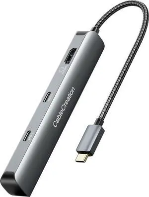 CableCreation 7-in-1 USB-C Hub with 4K 60Hz HDMI, 100W PD, 2 USB 3.0 5Gbps Data Ports, SD/TF Card Slots for Steam Deck, MacBook Pro/Air, iPad Pro, Pixelbook, XPS CableCreation 7-in-1 USB-C Hub with 4K 60Hz HDMI, 100W PD, 2 USB 3.0 5Gbps Data Ports, SD/TF Card Slots for Steam Deck, MacBook Pro/Air, iPad Pro, Pixelbook, XPS