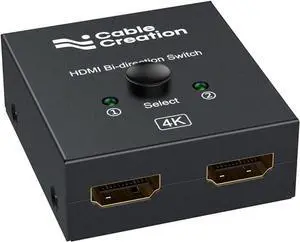 CableCreation HDMI Splitter 2 in 1 Out, 4K@60Hz HDMI Switch, Metal Case Bidirectional HDMI Switcher, HDMI Switch Box Compatible with PS5/4, Xbox, Roku, TV, Fire Stick, Blue-Ray Player etc CableCreation HDMI Splitter 2 in 1 Out, 4K@60Hz HDMI Switch, Metal Case Bidirectional HDMI Switcher, HDMI Switch Box Compatible with PS5/4, Xbox, Roku, TV, Fire Stick, Blue-Ray Player etc