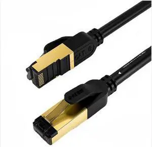Cat8 Ethernet Cable Outdoor&Indoor High Speed 2000Mhz RJ45 Weatherproof SFTP UV Resistant for Router Modem PC Gaming PS5 Xbox