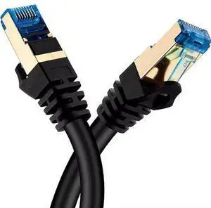 Shielded (FTP/SFTP)  Cat7 Ethernet Cable,  2000MHz, Pure Copper 24AWG, LSZH Jacket, PoE++ Support, RJ45 Connector - for Network & Communication