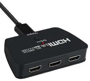 Torpedo Nova HDMI 2.0 3x1 Switch, Portable Design, 4K@60Hz, HDCP 2.2, Manual Switching Torpedo Nova HDMI 2.0 3x1 Switch, Portable Design, 4K@60Hz, HDCP 2.2, Manual Switching