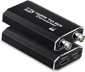 Torpedo Nova 4K60 HDMI to SDI Converter 3G with Dual Output - 4K@60Hz HDMI 2.0 Input to 2x 1080p SDI Output, HDCP 2.3 Compliant, Audio Embedding, Plug-and-Play for Broadcast & Live Streaming