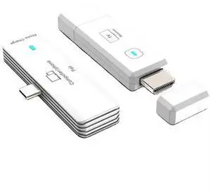 Type-C Port Receiver Transmitter Wireless Type-C to HDMI Adapter Set, 1080P 50m Range, Plug & Play, for iOS/Android/Mac/Windows