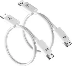 Lemorele Wireless HDMI Transmitter and Receiver Kit,Portable Wireless HDMI Extender,Plug&Play,2.4/5G 98ft Range 1080P HD Wireless HDMI Connector for Streaming Video&Audio to Monitor from Laptop/TV-box