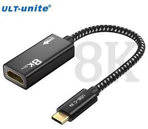 8K 60Hz USB 3.1 Type-C to HDMI AF Adapter Cable 4K1210HZ 4K144HZ Support HDR USB C to HDMI Extension Cable