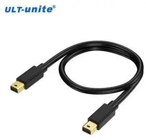 ULT-unite VESA Certified Mini DisplayPort 2.1 Cable 1M - 80Gbps Bandwidth, 16K@60Hz, 8K@240Hz, UHBR20, Gold-Plated Connectors for Professional Workstation, 8K Monitor
