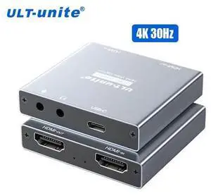ULT-unite USB 3.0 4K HDMI Video Capture Card - MS213+VL162 Chip, YUY2 Color Format, Plug & Play, for Live Streaming, Game Recording, PS5, Switch, PC