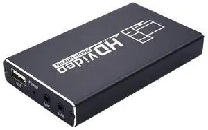 HDMI Recording Box 1080p 60FPS HDMI Capture Device Digital Game Capture Card TV Converter Box USB Dongle Video Game Grabber Converter for Video Player Broadcast Live Stream Record eokCXOY