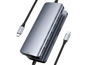 USB C Hub, 9 in 1 USB Hub [Fast reading] USB C Hub Adapter, with 4K HDMI, 100W Power Delivery, 3 USB 3.0 5Gbps Data Ports/MicroSD/SD Card Reader, for MacBook Air, MacBook Pro, XPS, and More eokCXOY