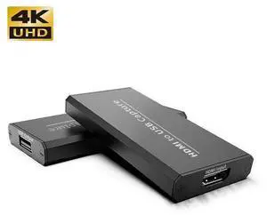 4K USB Video Capture Card USB 2.0 HDMI Video Grabber Record adapter with Loop Audio for Record via DSLR Camcorder Camera PC Youtube OBS Live Streaming Broadcast eokCXOY