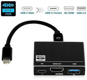 USB C to HDMI Adapter4K@60HZ, Type-C to HDMI Adapter Multiport with USB Type C PD & USB 3.0 Port, HDMI to USB C Adapter for MacBook Pro/Air, Ipad Pro/Air, Dell XPS 13/15, Android Samsung eokCXOY USB C to HDMI Adapter4K@60HZ, Type-C to HDMI Adapter Multiport with USB Type C PD & USB 3.0 Port, HDMI to USB C Adapter for MacBook Pro/Air, Ipad Pro/Air, Dell XPS 13/15, Android Samsung eokCXOY
