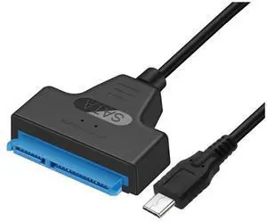 SATA 3 to Type-C Adapter UP To 6 Gbps Support 2.5Inch External SSD HDD Hard Drive 22 Pin Sata III Cable Converter eokCXOY SATA 3 to Type-C Adapter UP To 6 Gbps Support 2.5Inch External SSD HDD Hard Drive 22 Pin Sata III Cable Converter eokCXOY