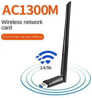 AC1300 Mbps Wifi Dongle for PC, Ultra Speed USB 3.0 Wifi Adapter,High Gain 5dbi Dual Band 2.4&5GHz Internet Dongle USB Wifi Wireless Adapter for PC Desktop Laptop, 11/10/8.1/8/7/Vista/XP, Mac OS AC1300 Mbps Wifi Dongle for PC, Ultra Speed USB 3.0 Wifi Adapter,High Gain 5dbi Dual Band 2.4&5GHz Internet Dongle USB Wifi Wireless Adapter for PC Desktop Laptop, 11/10/8.1/8/7/Vista/XP, Mac OS