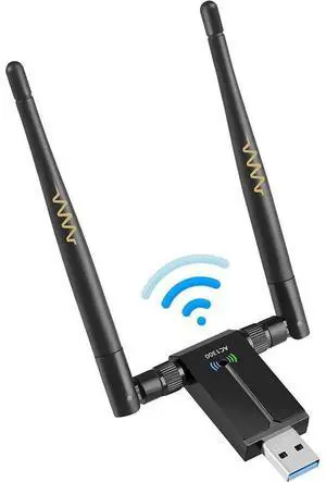 USB 3.0 WiFi Adapter,1300Mbps Dual Band 2.4/5GHz Wireless Network External Receiver, Mini WiFi Dongle Wireless Adapter for WIN7 8 10 11 XP MAC Linux, USB 3.0 Computer Network Card WiFi Adapters