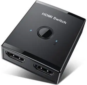 HDMI Switch 4K @60hz HDMI Splitter, HDMI Switcher 2 in 1 Out, Bi-Directional HDMI Hub Supports HD for Xbox PS5/4/3 Blu-Ray Player Fire Stick Roku eokCXOY
