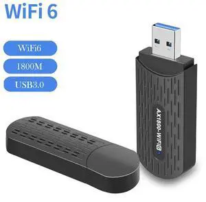 AX1800Mbps Driver-Free WiFi6 USB Wireless Network Card USB3.0 Dual Band High Speed 5G WiFi Dongle Receiver for Windows 7 / 10 /11 eokCXOY