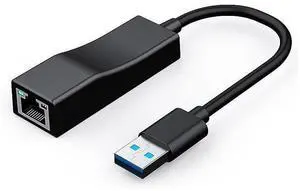 USB 3.0 to Ethernet Adapter, USB 3.0 to 1000Mbps Network Adapter,USB to RJ45 LAN Wired Adapter for Mac-Book, Chrome-book, Windows 10,8.1,Mac OS 10.6,Surface Pro Linux,fire Stick,Laptop eokCXOY