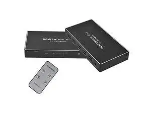 4K@60Hz HDMI Switch 4 HDMI 2.0a Ports 4 In 1 Out (4*1 HDMI) With IR Remote Control for Smart TV PC PS4 PS3 HDTV DVD eokCXOY