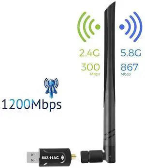 USB WiFi Adapter 1200Mbps USB 3.0 WiFi 802.11 ac Wireless Network Adapter with Dual Band 2.42GHz/5.8GHz/ WiFi Dongle with 5dBi High Gain Antenna Support Windows XP/Vista / 7-10 Mac/Linux eokCXOY USB WiFi Adapter 1200Mbps USB 3.0 WiFi 802.11 ac Wireless Network Adapter with Dual Band 2.42GHz/5.8GHz/ WiFi Dongle with 5dBi High Gain Antenna Support Windows XP/Vista / 7-10 Mac/Linux eokCXOY