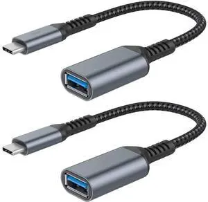 USB C to USB 3.0 Adapter [2 pack], USB-C to USB Adapter, USB Type-C to USB,Thunderbolt 3 to USB Adapter OTG Cable for Macbook Pro/Air 2020/2018,iPad Pro 2020,Galaxy S20 S20+,Google Pixel and More