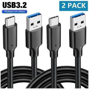 USB 3.2 to USB C Cable 3.3ft / 1M, [10Gbps] USB 3.2 to Type C USB C 3.1 Cable, USB A to Type C USB 3.2 Data Transfer Cable PD 60W 3A Quick Charge 3.0 Charge Cord for External SSD USB-C devices..