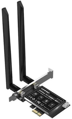 High Speed Wifi 6 PCI-E Wireless Adapter Dual Band 1800Mbps 801.ax Network Card Bluetooth 5.2 With Extended Base Only for Win10/11 64bit eokCXOY