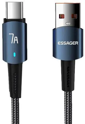 USB A to USB C Cable, 7A Fast Charging USB C Cable Nylon Braided Charger Cord Type C Cable for Samsung S21 S20 iPad Pro Google Pixel LG (3.3FT, 1-PACK) USB A to USB C Cable, 7A Fast Charging USB C Cable Nylon Braided Charger Cord Type C Cable for Samsung S21 S20 iPad Pro Google Pixel LG (3.3FT, 1-PACK)