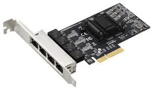 2.5Gbps Network Adapter Card Realtek RTL8125B Ghip PCIE Gigabit Ethernett Adapter Card 4 RJ45 Connectors eokCXOY