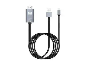 1.8m/5.9ft USB Type C to HDMI Cable 4K 30Hz UHD Mirroring Charging Cable Digital AV Video Adapter for Android Phone to TV Projector Monitor eokCXOY