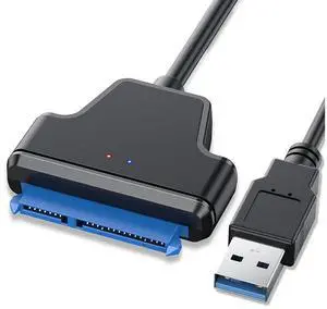 SATA to USB Cable, USB 3.0 to SATA III Hard Driver Adapter, SATA III to USB 3.0 Cable Compatible for 2.5 inch HDD and SSD Support UASP eokCXOY