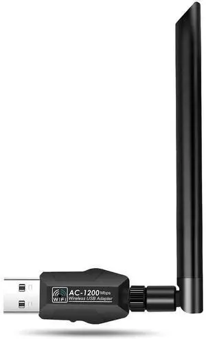 Wifi Dongle, WLAN USB 3.0 Adapter Dual-band 1200 Mbps, for PC/desktop/laptop, Wireless Adapter 5.8G/867Mbps + 2.4G/300Mbps, PC Windows 10/XP/Win7/8/8.1/Linux/Mac OS eokCXOY