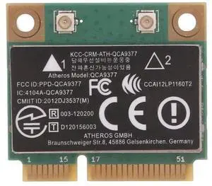 WIFI Card Atheros QCA9377 Wireless Dual Band 433Mbps WLAN 802.11ac 2.4G/5G Bluetooth 4.1 Mini PCI-E Network Adapter