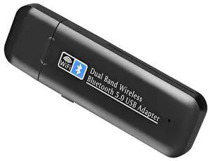 2.4/5Ghz Wireless External Receiver USB WiFi Bluetooth 5.0 Adapter 1300Mbps Dual Band Mini WiFi Dongle for Laptop eokCXOY