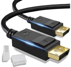 8K DisplayPort Cable 1.4 3.3ft / 1M, DP 1.4 to DP 1.4 Cable Support 8K @60Hz, 4K @144Hz,32.4Gbps, HBR3, HDR, for PC, TV, Laptop, DisplayPort to DisplayPort Cable (3.3 Feet) eokCXOY