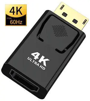4K Displayport DP to HDMI Adapter 4K 2K@60Hz 1080P Female To Male For PC Laptop Projector DP to HDMI Converter-1 Pack eokCXOY
